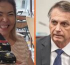 Vereadora do PT Recife, Liana Cirne, e ex presidente Jair Bolsonaro.