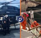 Homem resgatado em desabamento em Olinda teve corpo queimado e n&atilde;o resistiu.