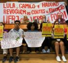 Protesto no Conselho Universit&aacute;rio da Universidades Federal do Rio de Janeiro