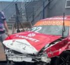 Caio Castro sofre acidente enquanto treinava para prova automobil&iacute;stica.