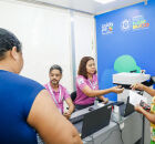 Atendimento na Carreta da Mulher Pernambucana.