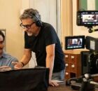 Wagner Moura e Kleber Mendon&ccedil;a na produ&ccedil;&atilde;o do filme. 