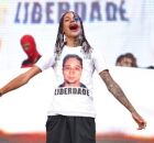 Oruam em show pedindo liberdade para seu Marcinho VP.