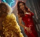 Liniker ao lado de Priscila Senna em videoclipe.