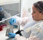 Agente da SDS com amostra de metanol.