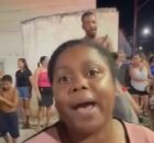 Momento em que suspeito &eacute; flagrado.