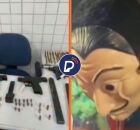 Armas e muni&ccedil;&otilde;es usadas na tentativa de assalto e homem preso.