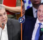 Deputados federais Lindbergh Farias e Guilherme Derrite.