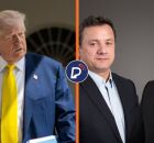 Donald Trump e os irm&atilde;os Joesley e Wesley Batista.