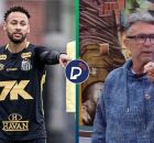 Neymar em treino pelo Santos e Craque Neto durante "Os donos da bola".