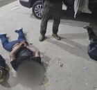 Integrantes de quadrilha presos pela Pol&iacute;cia.