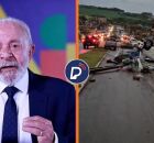 Presidente Lula em discurso e destrui&ccedil;&atilde;o em cidade do Paran&aacute; causada por tornado.