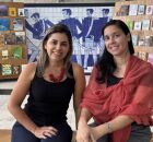 Curadoras da Exposi&ccedil;&atilde;o "Entre Folhetos e Versos"; Shirley Rodrigues e Eulina Fraga.