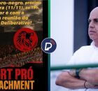 Le&otilde;es pela Mudan&ccedil;a pede Impeachment de Yuri Rom&atilde;o, que aparece na foto no CT do clube.