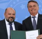 Jos&eacute; Carlos Oliveira e Jair Bolsonaro.