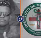 Jovem que foi morto e IML, no Recife.