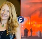 Kiara Worth e sua foto do inc&ecirc;ndio na COP 30 em Bel&eacute;m do Par&aacute;.