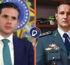 Hugo Motta &agrave; esquerda e Guilherme Derrite &agrave; direita.