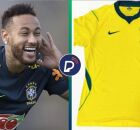 Suposto novo uniforme da Sele&ccedil;&atilde;o Brasileira para a Copa de 2026.