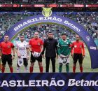 Palmeiras e Cear&aacute; durante duelo pelo primeiro turno do Brasileir&atilde;o.