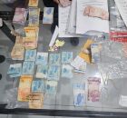 Dinheiro apreendido pela Pol&iacute;cia Federal na Opera&ccedil;&atilde;o 'Fake Road'.