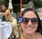 Registros do policial e esposa antes e depois dos tiros em helic&oacute;ptero.