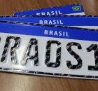 Placas do Mercosul.