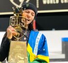 Rayssa Leal ao conquistar o Super Crown da SLS