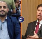 Vereador Sargento Almeida e o prefeito Lula Cabral.