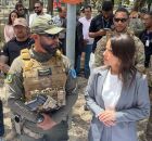 Raquel Lyra entrega R$ 73 milh&otilde;es em armas, viaturas e helic&oacute;ptero para seguran&ccedil;a