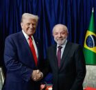 Donald Trump co Presidente Lula.