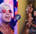 Jo&atilde;o Campos no carnaval do Recife e moradores da comunidade de Cachoeira