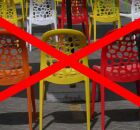 Adeus cadeira de pl&aacute;stico.