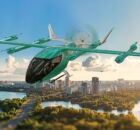 Carro voador da Eve, subsidi&aacute;ria da Embraer.