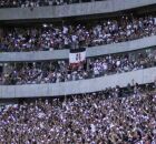 Torcida do Santa Cruz lota a Arena de Pernambuco.