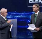 Debate entre Lula e Bolsonaro. 