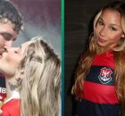 Quem ama perdoa: L&eacute;o Pereira e Karoline reatam namoro ap&oacute;s rumores de jogador do Flamengo com outra