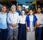 Governadora Raquel Lyra entrega novos &ocirc;nibus escolares em Paulista.