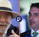 Lula e Fl&aacute;vio Bolsonaro.