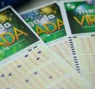 Sorteio da Mega da Virada (concurso 2955) realizado no Espa&ccedil;o da Sorte em S&atilde;o Paulo.