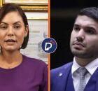 Michelle Bolsonaro critica Andr&eacute; Fernandes. 