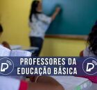 Professora da educa&ccedil;&atilde;o b&aacute;sica dando aula.