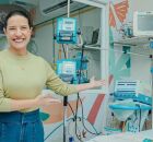 Raquel Lyra em hospital p&uacute;blico.