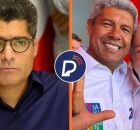 ACM Neto de um lado e de outro Lula e Jeronimo 