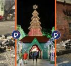 Decora&ccedil;&atilde;o no Recife Antigo e Lixo pelas ruas no entorno. 