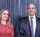 O ministro Alexandre de Moraes e Viviane Barci de Moraes 