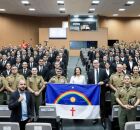 Raquel Lyra comanda aula inaugural do curso de oficiais da PM. 