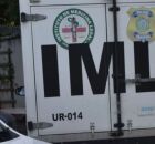 Carros do IML, no Recife.