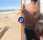 Praia Del Chifre, em Olinda e pessoas carregando adolescente atacado por tubar&atilde;o.