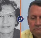 Idosa que foi atropelada e morta e advogado que foi preso pelo crime.